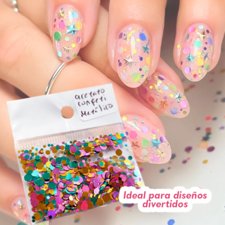 Acetato Confeti Metálico